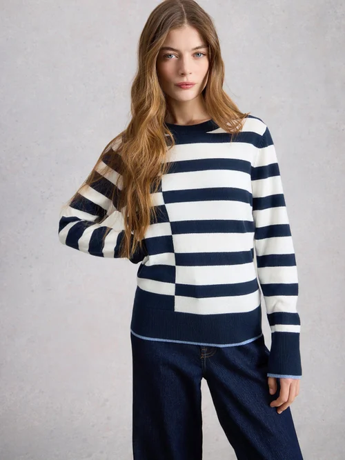 Pull rayé Katie - Navy Multi - 44 Image 3