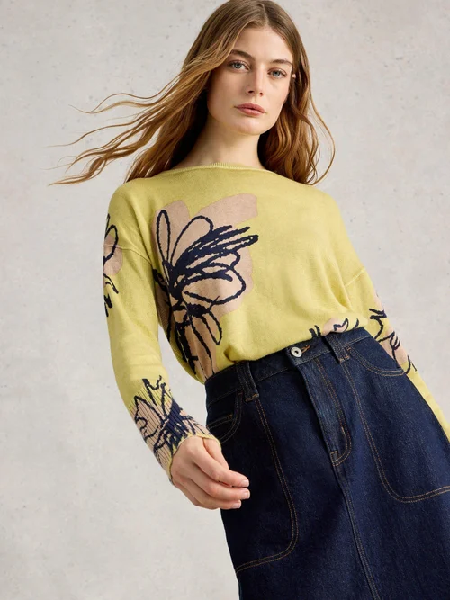 Pull Imprimé Olive - Yellow Mlt - 52 Image 1