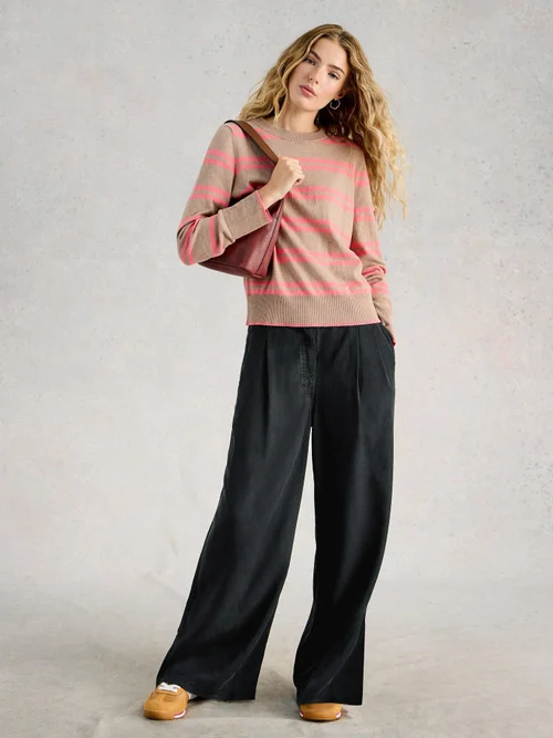 Pantalon Sasha à jambes larges - Washed Blk - 40/R Image 2