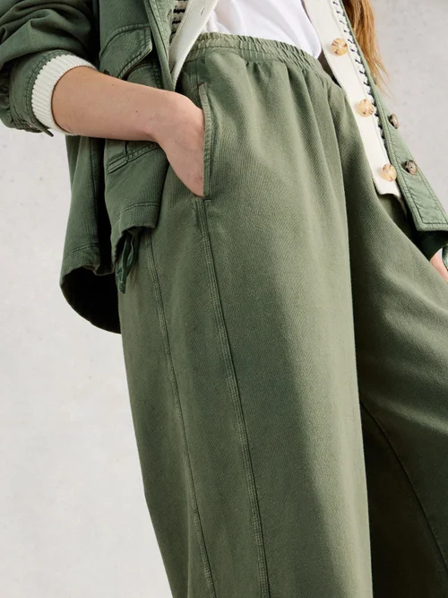 Pantalon de jogging Parker à jambes larges - Mid Green - 48/R Image 3