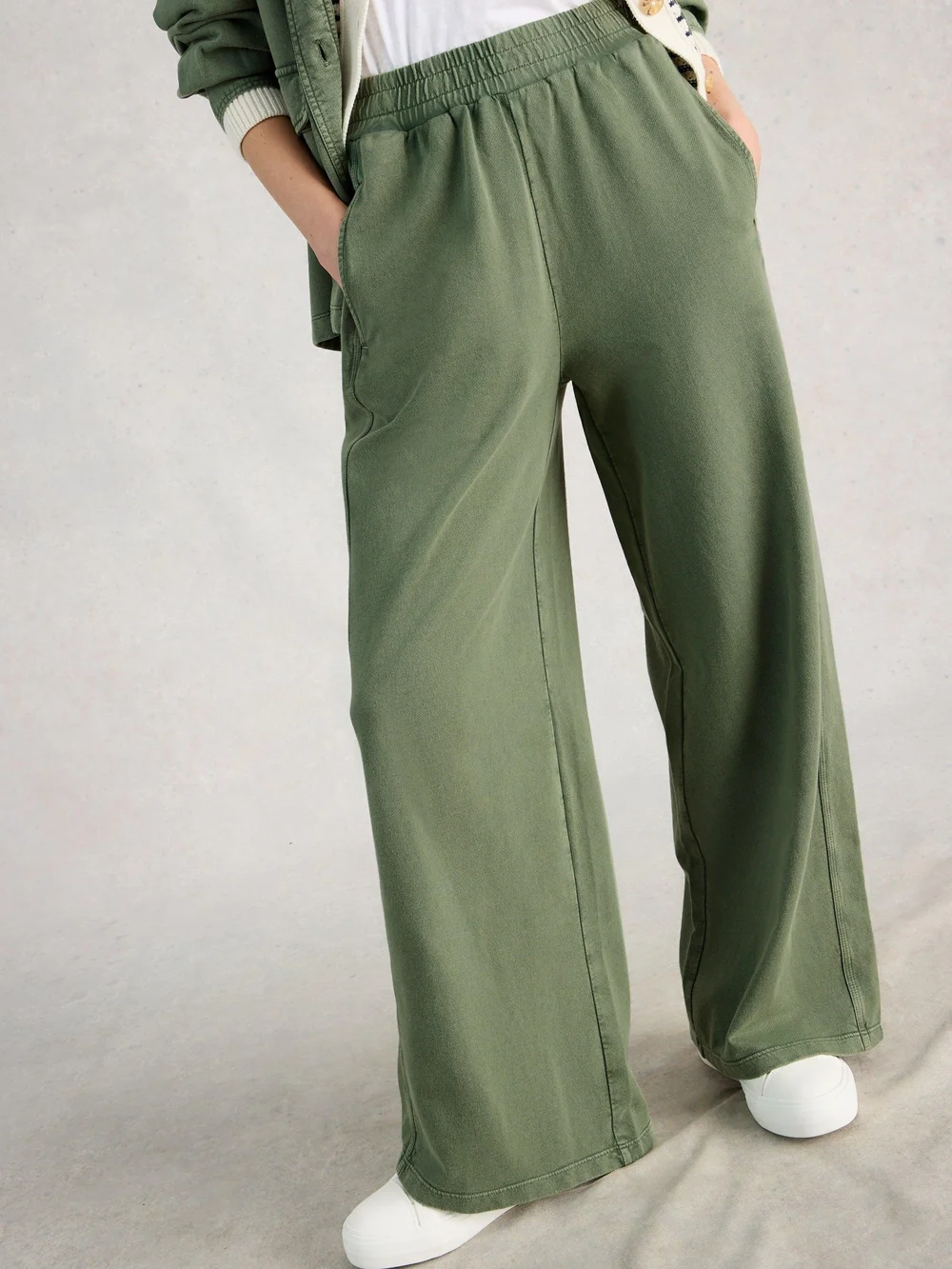 Pantalon de jogging Parker à jambes larges - Mid Green - 48/R Image 1