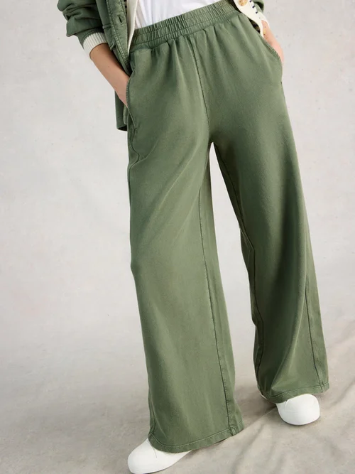 Pantalon de jogging Parker à jambes larges - Mid Green - 48/R Image 1