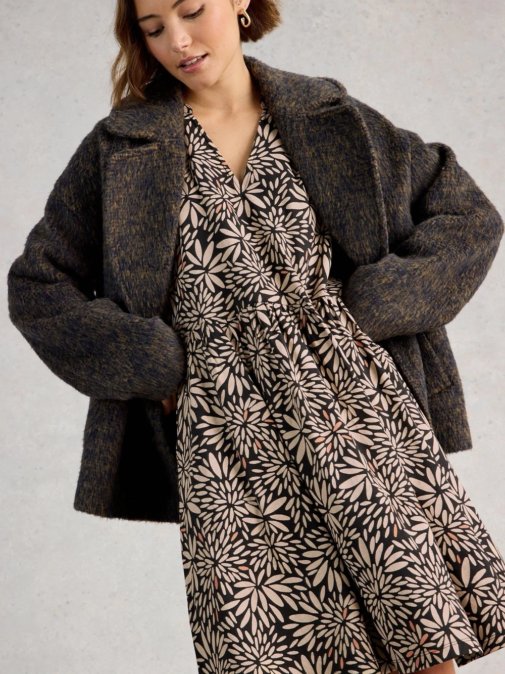 Robe en jersey Lola - Tan Multi - 48/R Image 1