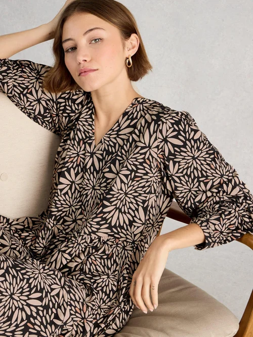 Robe en jersey Lola - Tan Multi - 48/R Image 3