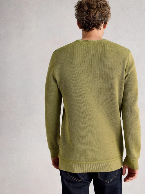 Pull Attadale à col rond - Khaki Grn - XXL/R Image 4