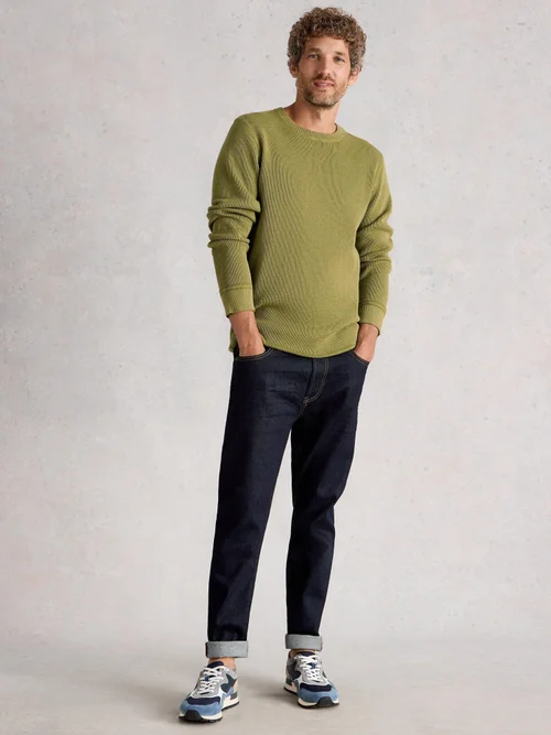 Pull Attadale à col rond - Khaki Grn - XXL/R Image 2