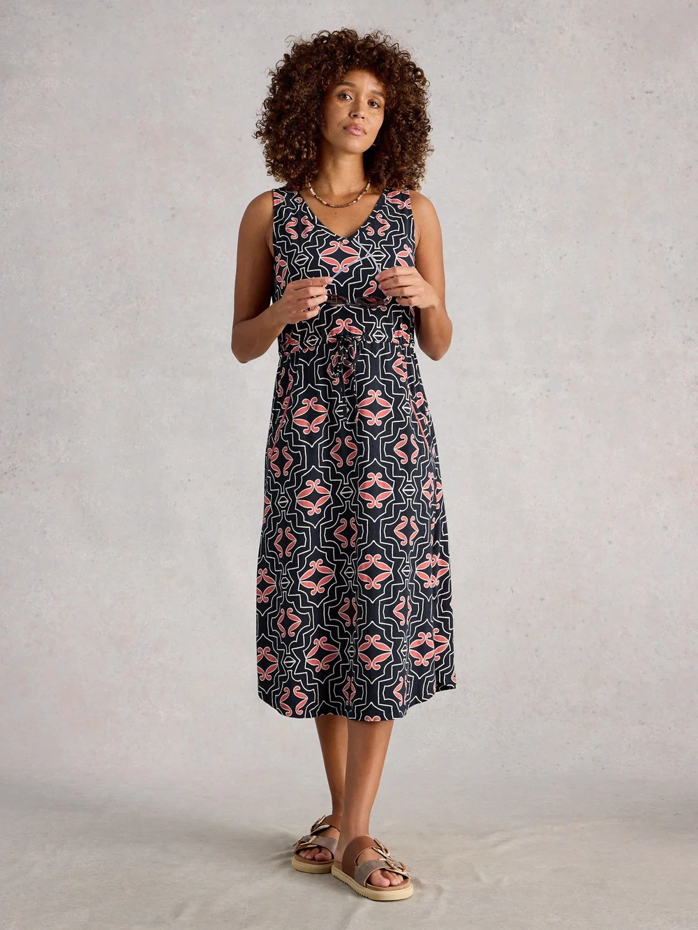 Robe en jersey Heidi - Navy Multi - XL Image 1