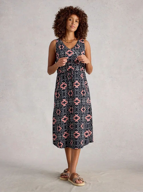 Robe en jersey Heidi - Navy Multi - XL Image 1