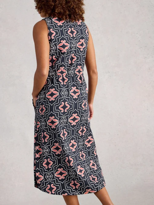 Robe en jersey Heidi - Navy Multi - XL Image 4