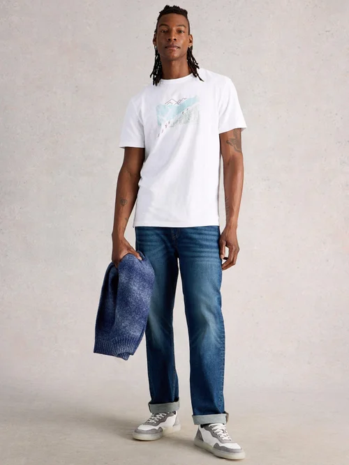 T-shirt graphique Abersoch Pedal - White Pr - XXL/R Image 2