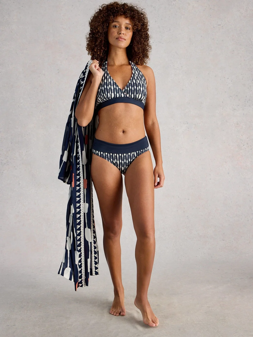 Haut de bikini réversible Sunshine - Navy Multi - 46 Image 1
