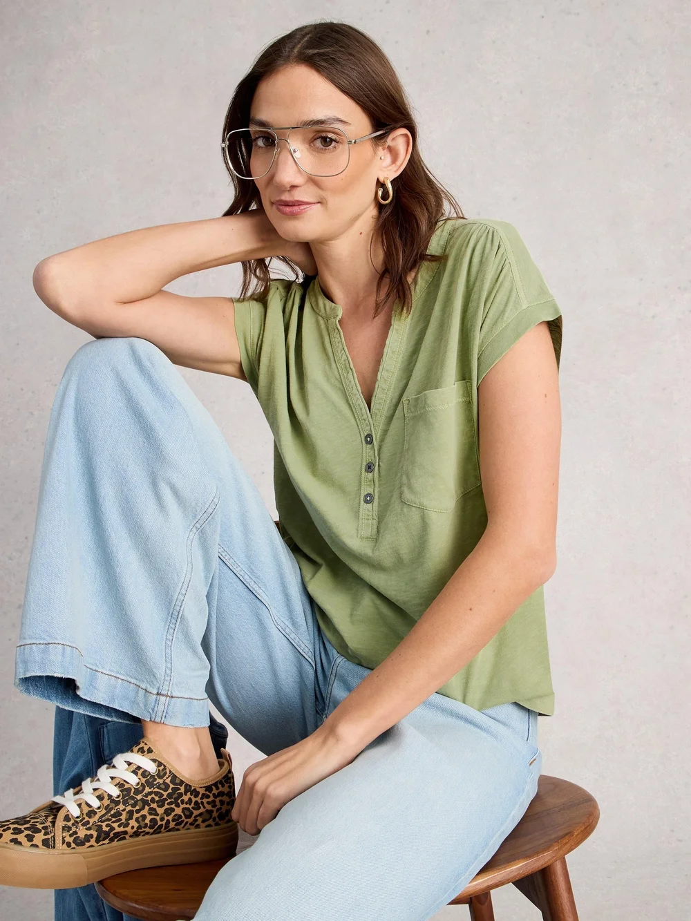 CHEMISE CECILY - Khaki Grn - 52 Image 1