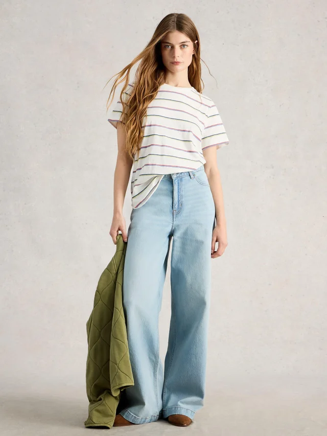 T-SHIRT À MANCHES COURTES CLARA STRIPE