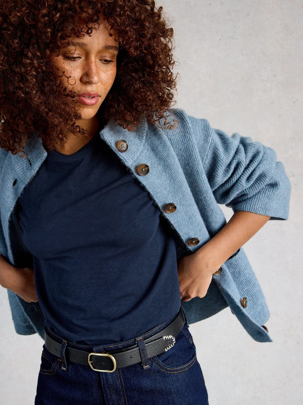 T-SHIRT À MANCHES COURTES CLARA - Dark Navy - 52 Image 1