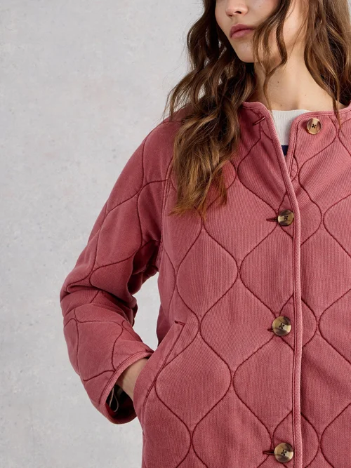 Veste matelassée en jersey Anya - Mid Pink - 52 Image 3