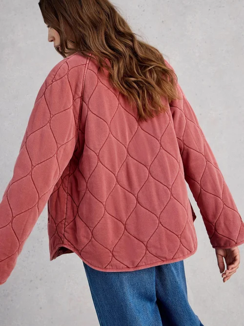 Veste matelassée en jersey Anya - Mid Pink - 52 Image 4