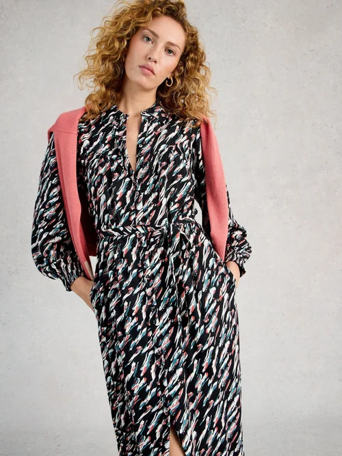 Robe-chemise Covy - Blk Mlt - 52/R Image 3