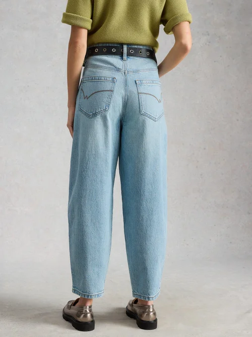 Jean Aubrey À Jambe Tonneau - Lgt Denim - 52/R Image 4