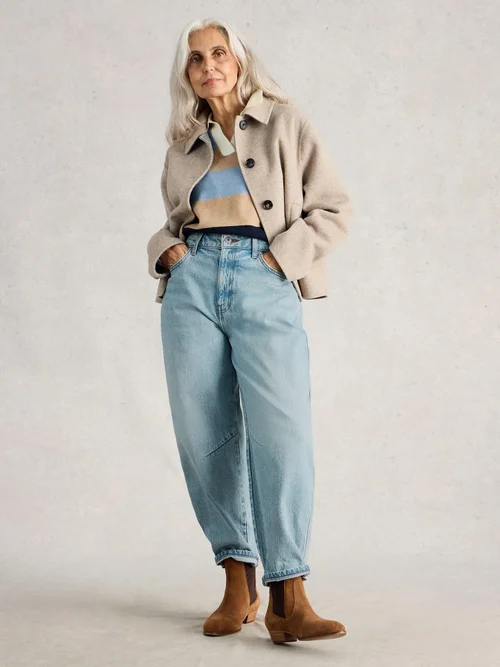 Jean Aubrey À Jambe Tonneau - Lgt Denim - 52/R Image 2