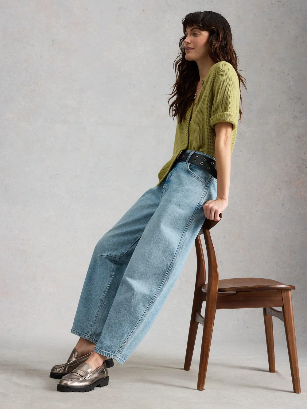 Jean Aubrey À Jambe Tonneau - Lgt Denim - 52/R Image 1