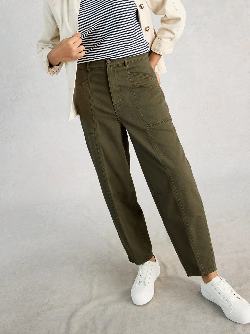 Pantalon Aubrey Barrel - Khaki Grn - 52/R Image 1