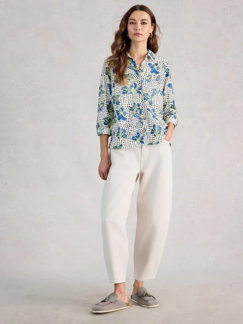 Chemise Sophie en coton biologique - Ivory Pr - 44 Image 2