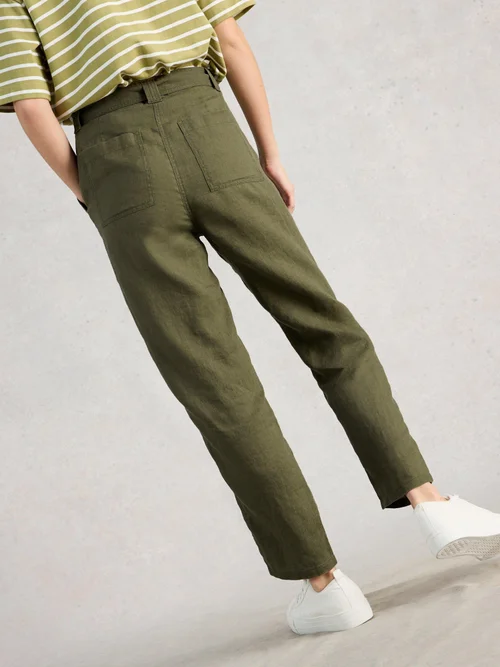 Pantalon en lin Hadley - Khaki Grn - 52/R Image 4