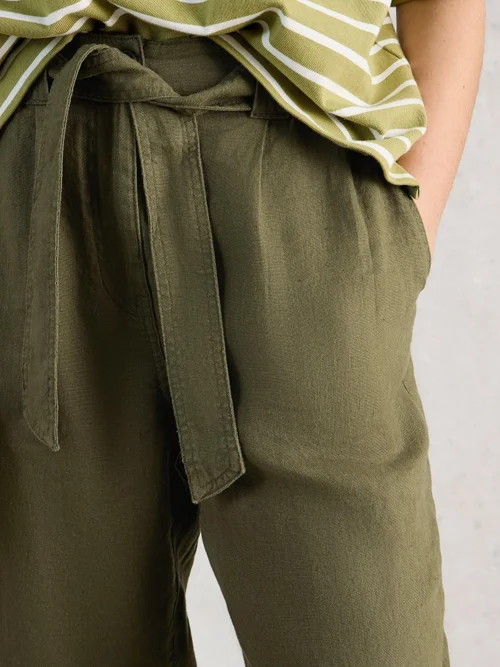 Pantalon en lin Hadley - Khaki Grn - 52/R Image 3