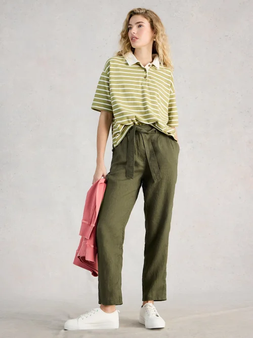 Pantalon en lin Hadley - Khaki Grn - 52/R Image 2