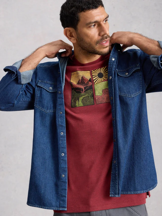 T-shirt graphique de randonnée d'Abersoch