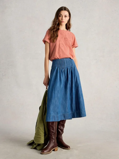 T-SHIRT BRODÉ GINA - Mid Pink - 52 Image 2