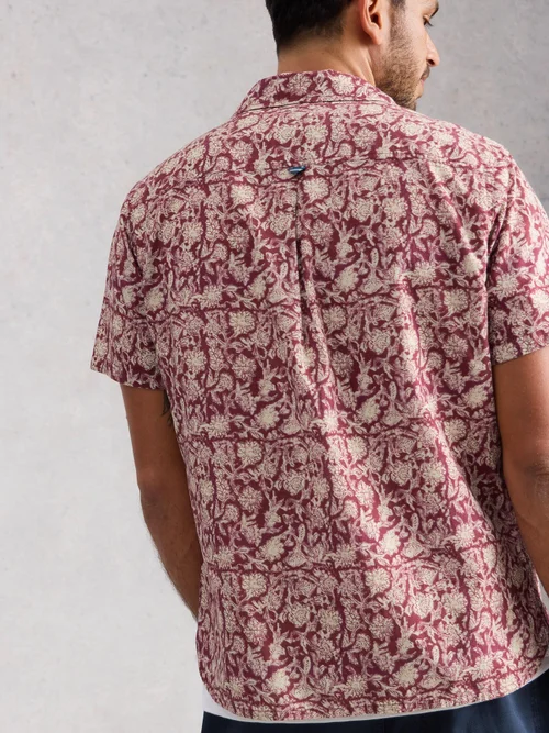 Chemise Finsbury SS à imprimé floral - Red Pr - XXL/R Image 4