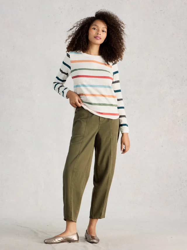 Tee-shirt rayé Clara manches longues