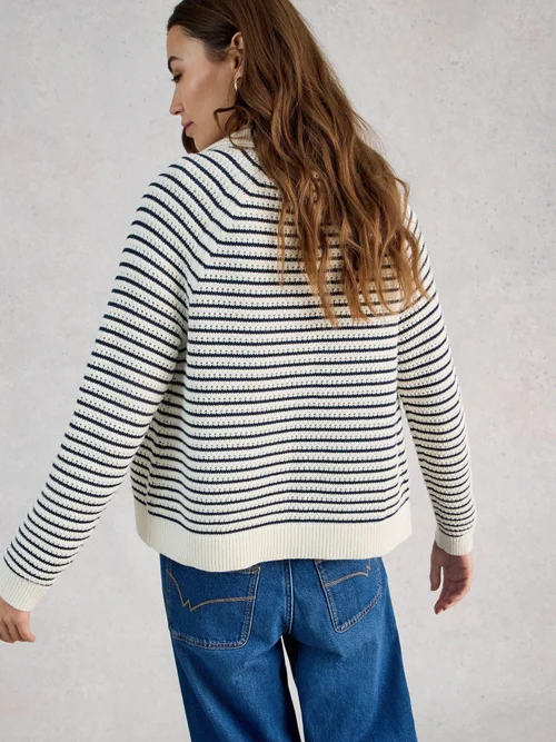 Cardigan Chaterly à rayures - Ivory Mlt - XL Image 4