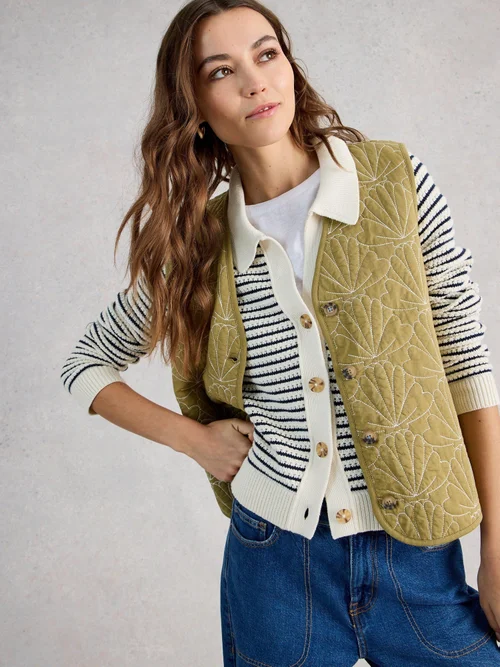 Cardigan Chaterly à rayures - Ivory Mlt - XL Image 1