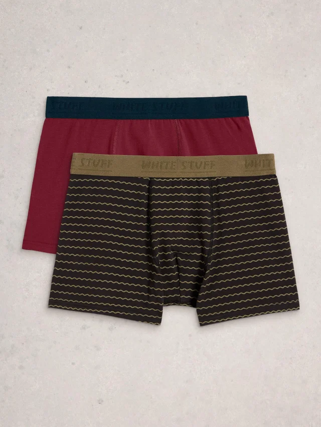 Lot de 2 boxers Hove, rayés et unis