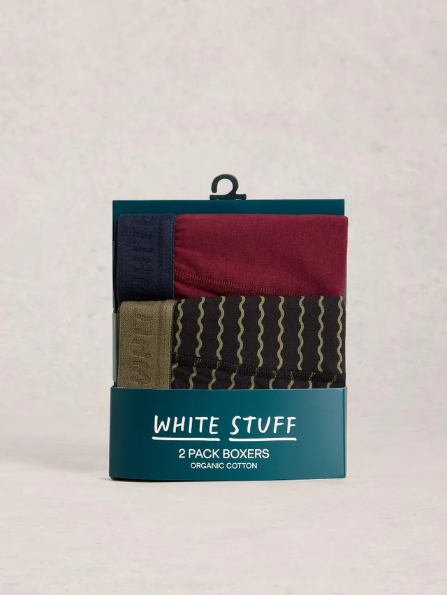 Lot de 2 boxers Hove, rayés et unis