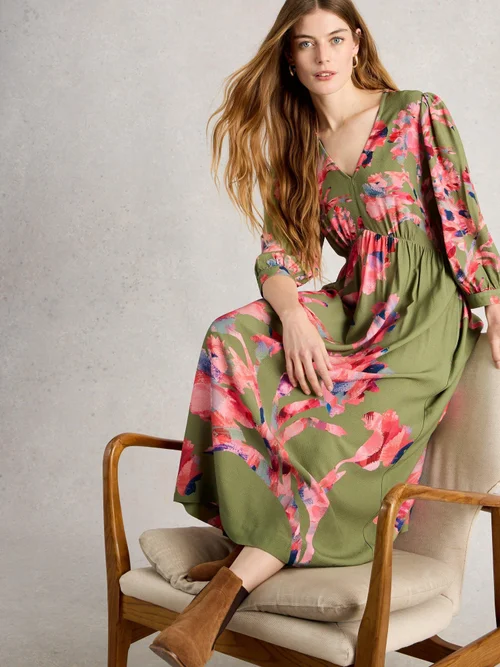 Robe mi-longue Lucy - Green Mlt - 52/R Image 1