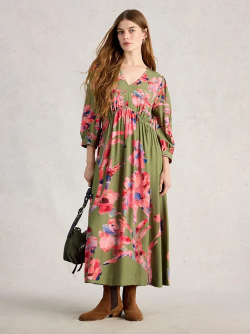 Robe mi-longue Lucy - Green Mlt - 52/R Image 2
