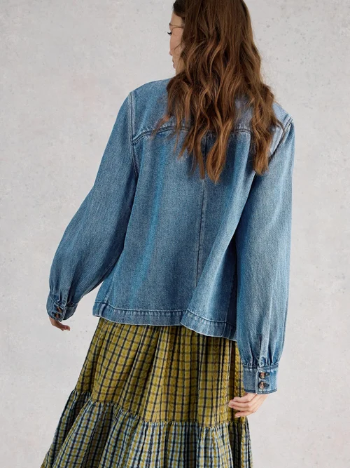 Veste en jean demi-utilitaire - Mid Denim - 52 Image 4