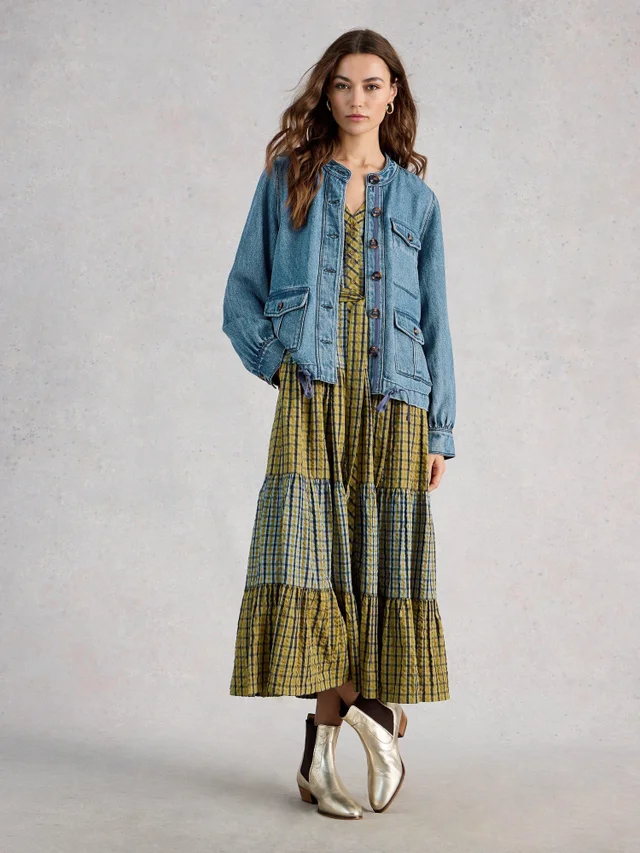 Veste en jean demi-utilitaire