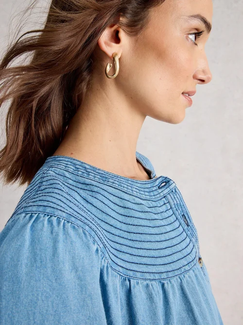 Robe en jean Asher - Chamb Blue - 52/R Image 3