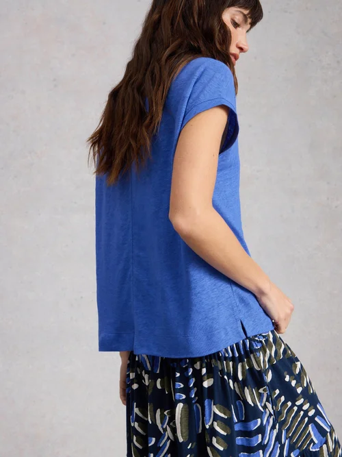 T-shirt en lin IRIS - Brt Blue - 48 Image 4