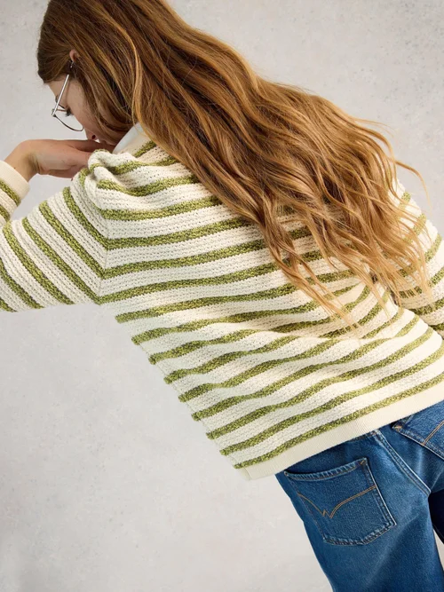 Cardigan Belle Stripe - Ivory Mlt - 48 Image 4