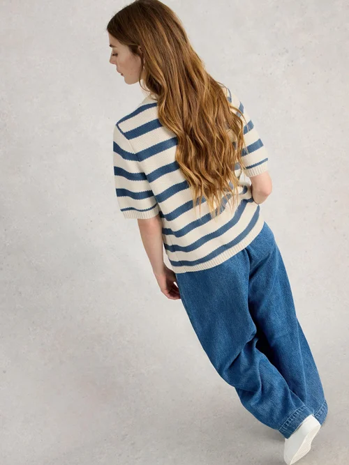Cardigan manches courtes Isabella - Blue Mlt - 52 Image 4