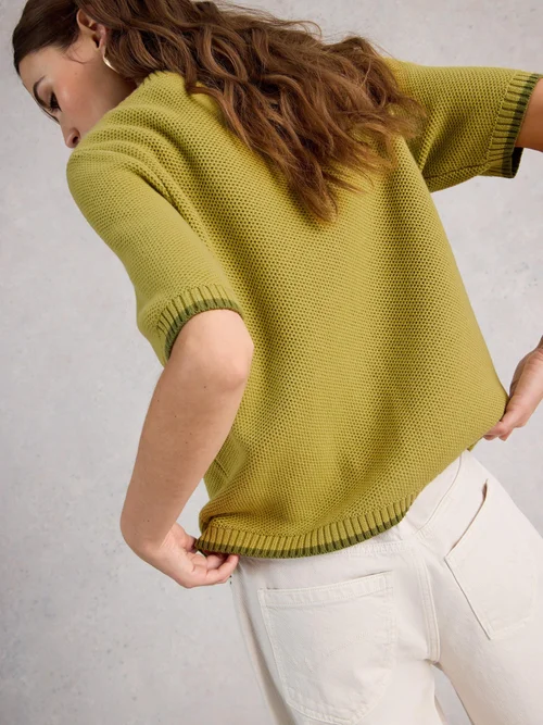 Cardigan manches courtes Isabella - Mid Green - 52 Image 4