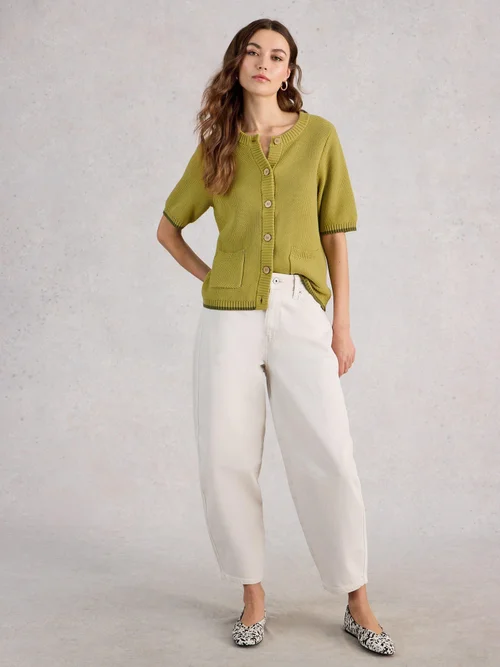 Cardigan manches courtes Isabella - Mid Green - 52 Image 2