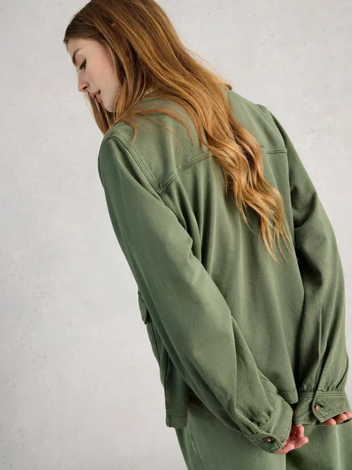 Veste Demi Utility en Jersey - Mid Green - 52 Image 4