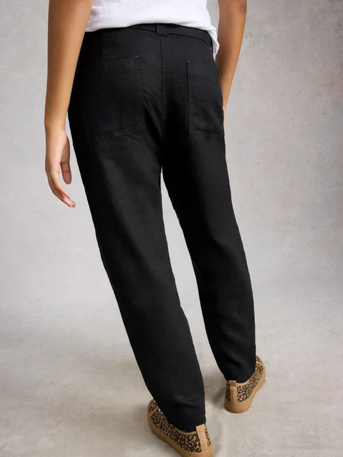 Pantalon en lin Hadley - Pure Blk - 52/R Image 4