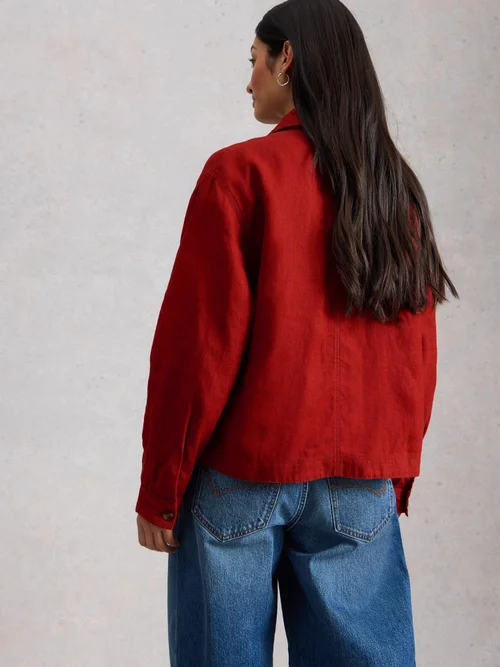 Veste en lin Isabel - Mid Red - 52 Image 4